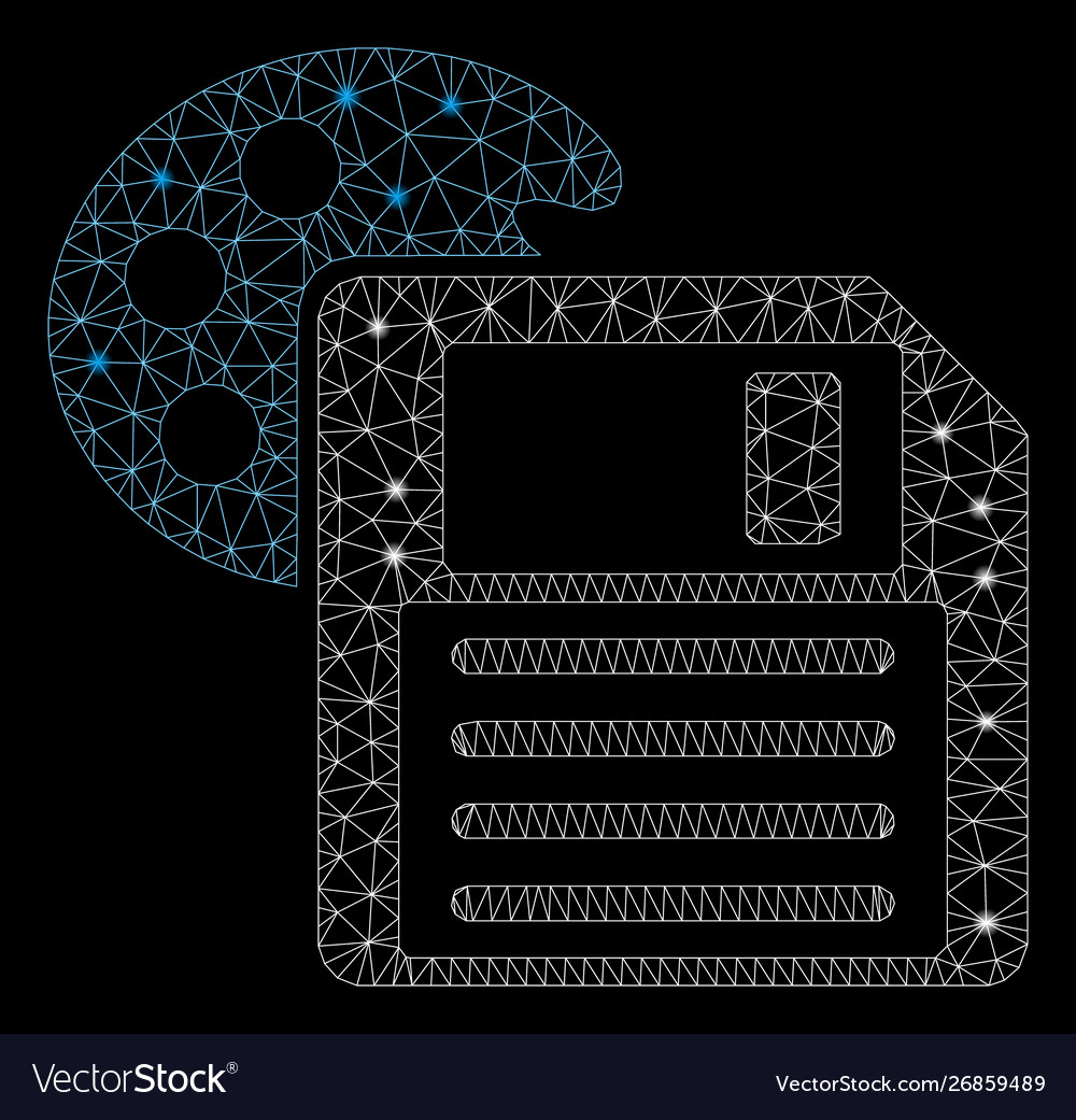 Flare mesh network save palette with spots Vector Image Flare mesh network save palette with spots