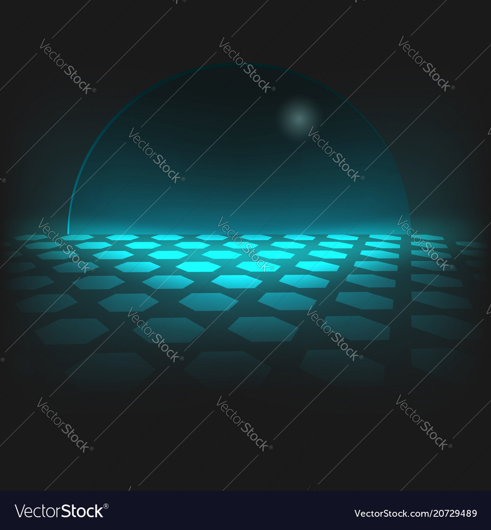 Futuristic background with hexagon pattern vector image Futuristic background with hexagon pattern