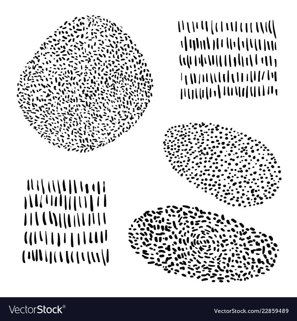 Hand drawn shapes for your card flyer vector image Hand drawn shapes for your card flyer