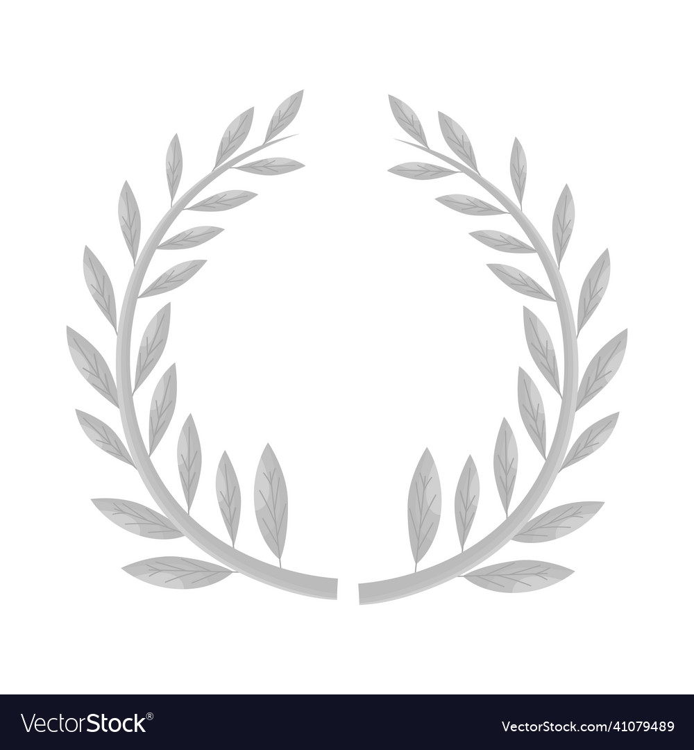 Isolated object of wreath and laurel logo web