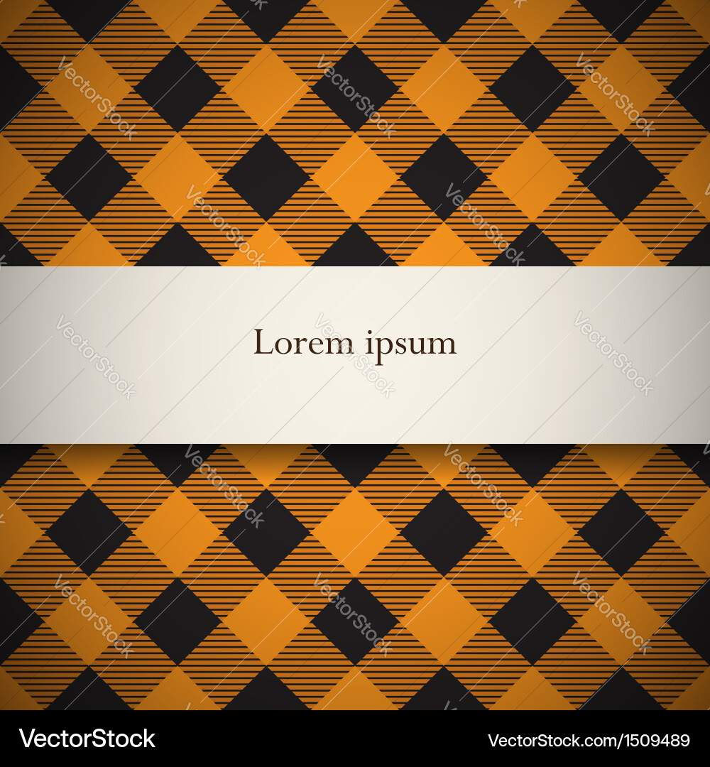 Lumberjack plaid pattern tilted Royalty Free Vector Image