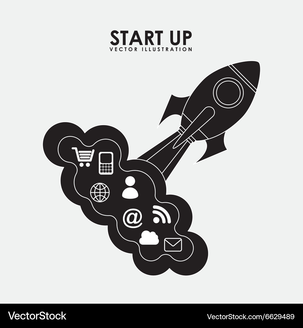 Start up concept Royalty Free Vector Image - VectorStock