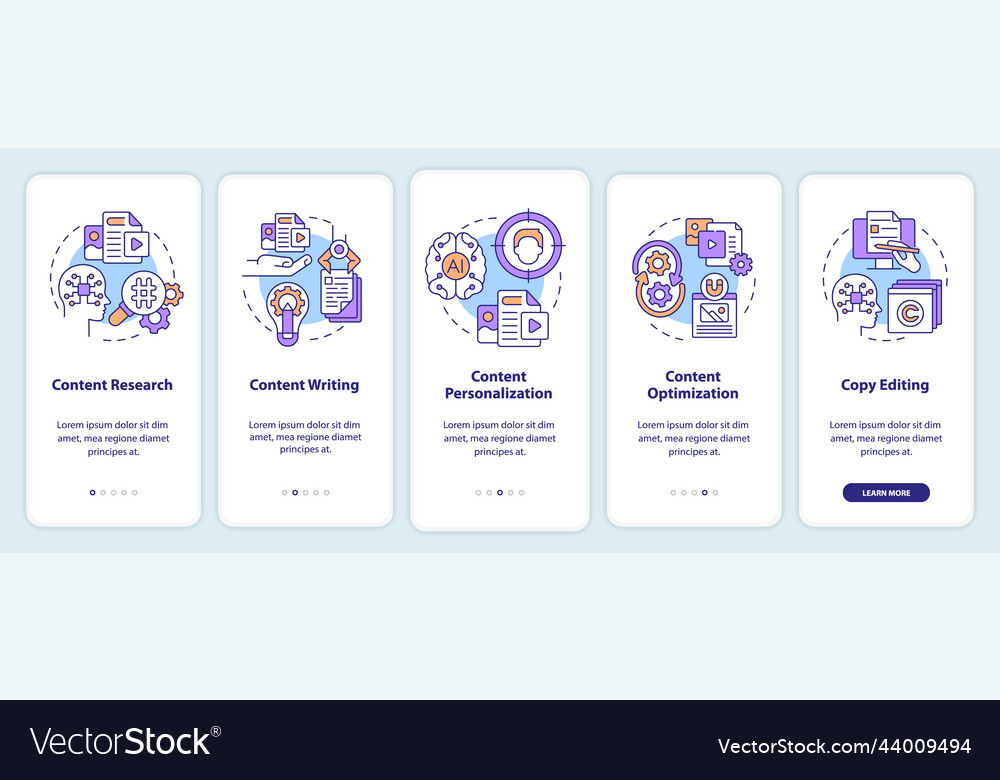 Ai in content onboarding mobile app screen
