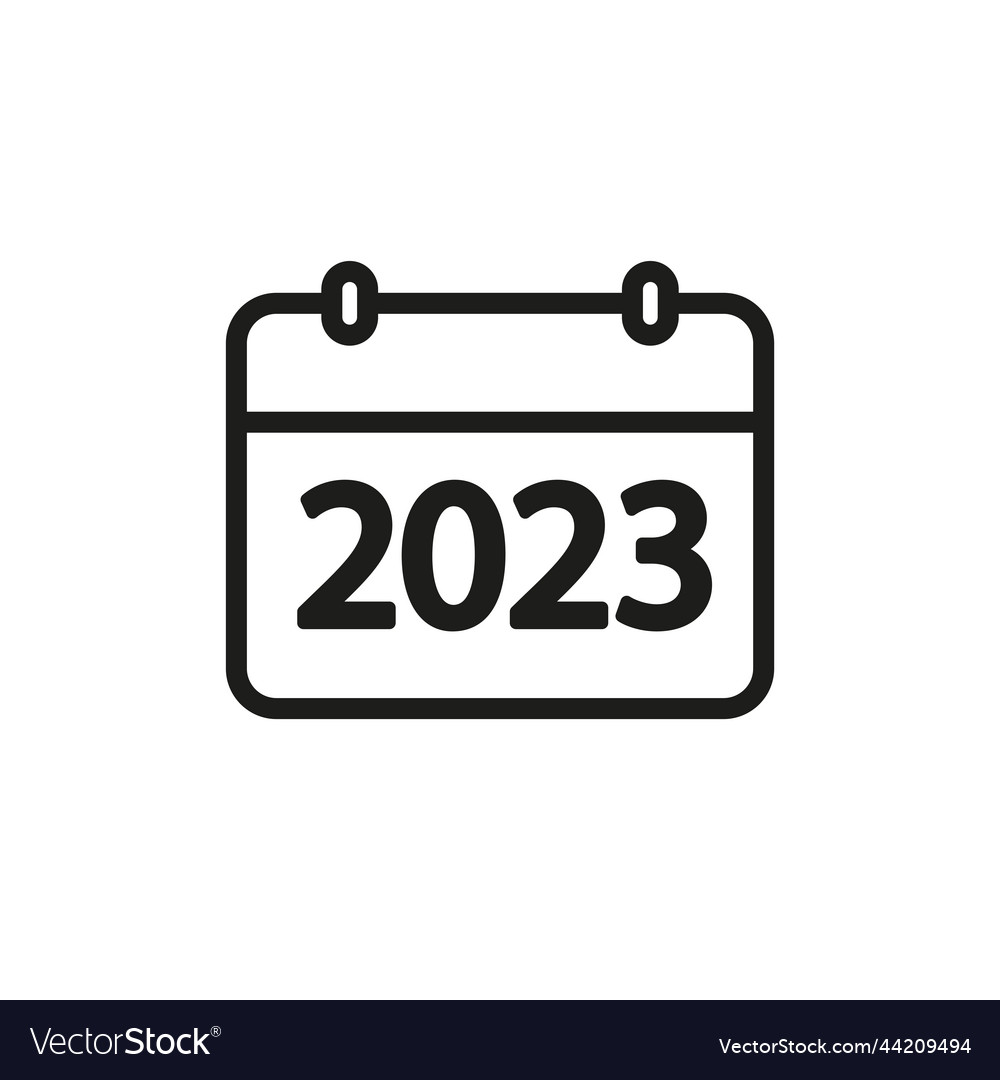 Calendar icon linear image simple flat vector image Calendar icon linear image simple flat