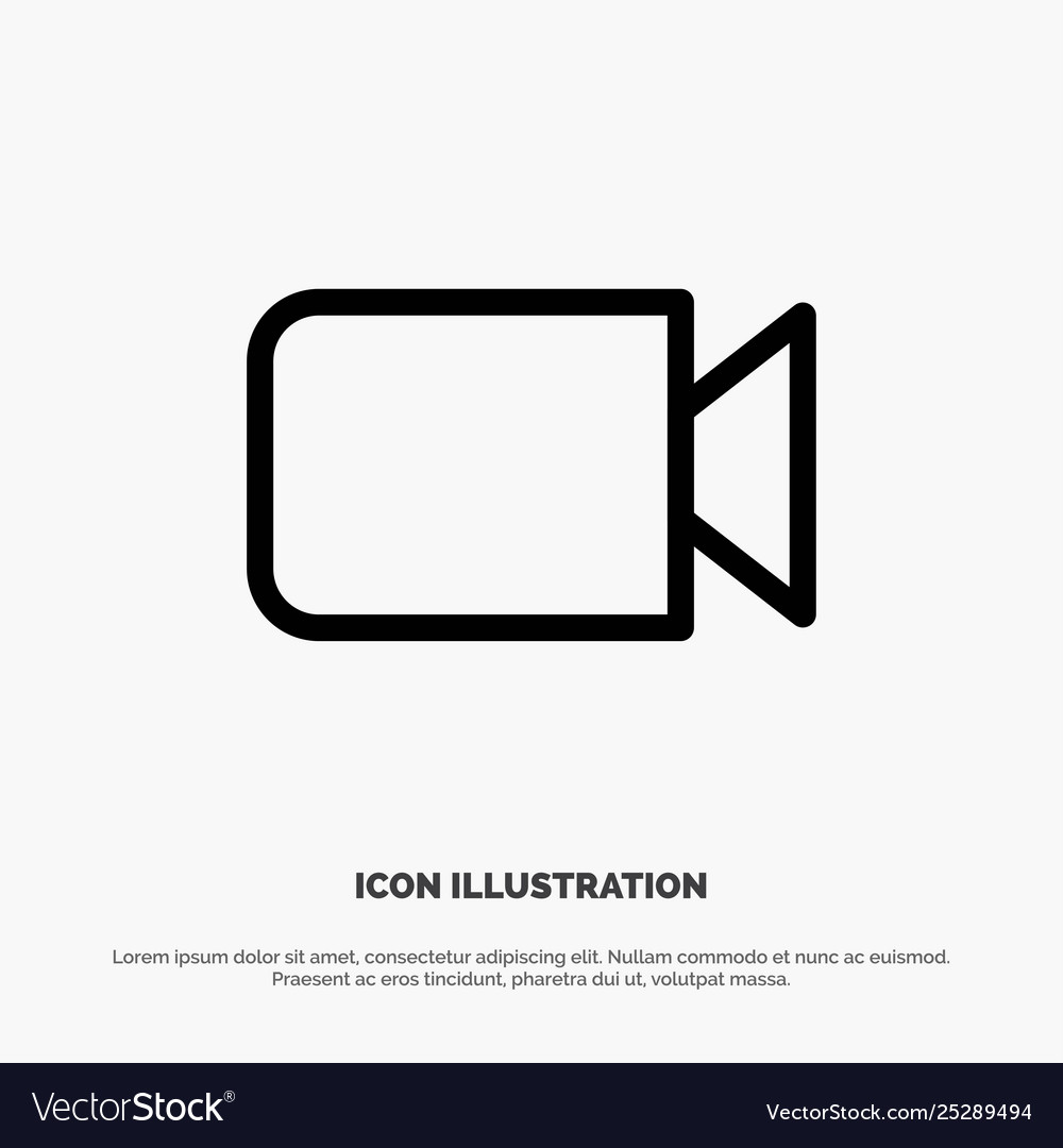 Camera image basic ui line icon