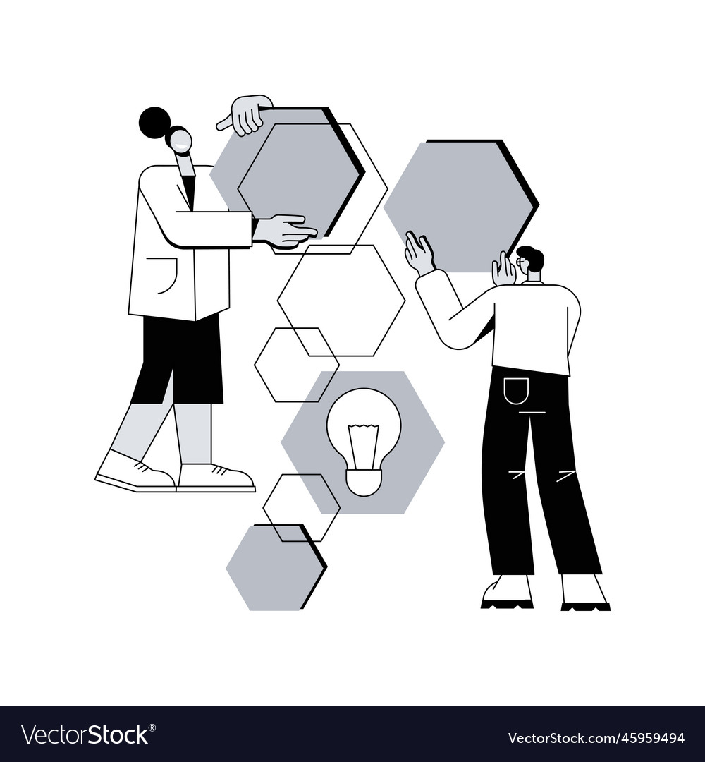 Design structure matrix abstract concept vector image Design structure matrix abstract concept