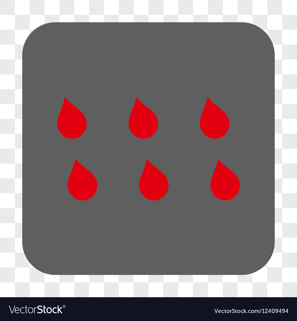 Drops rounded square button