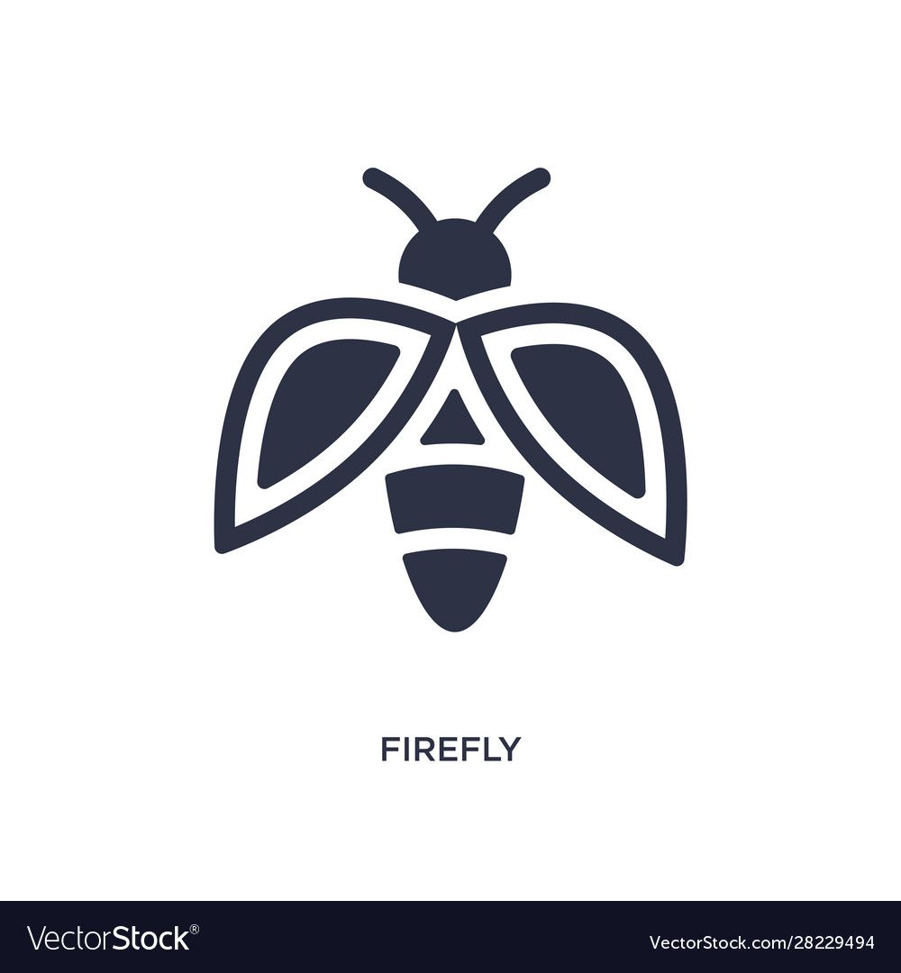 Firefly icon on white background simple element vector image Firefly icon on white background simple element