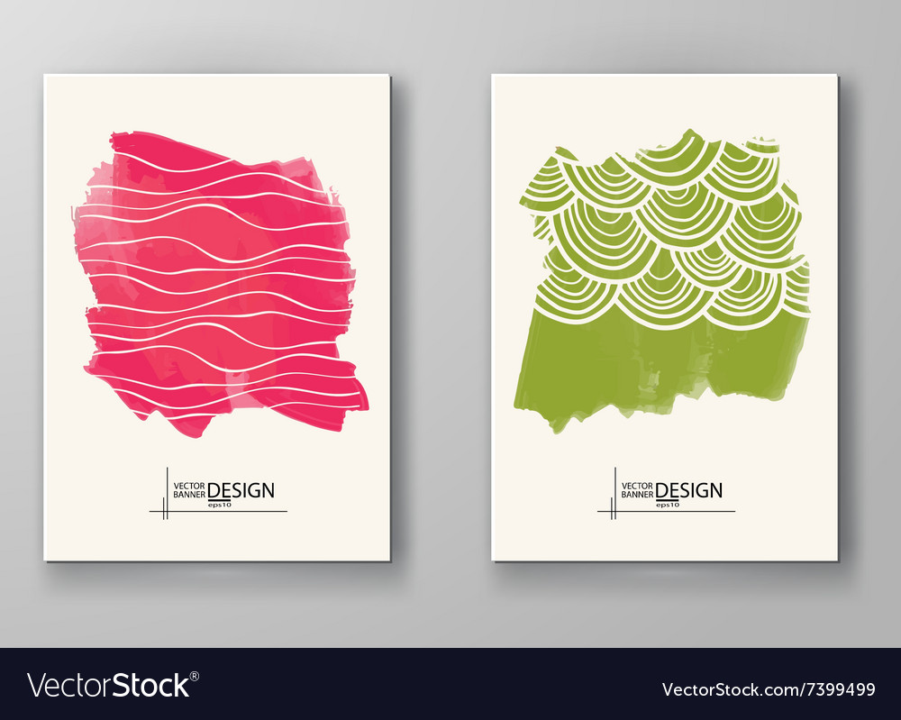 Abstract background with watercolor element