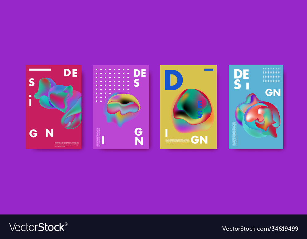 Abstract colorful liquid and fluid pattern Vector Image Abstract colorful liquid and fluid pattern