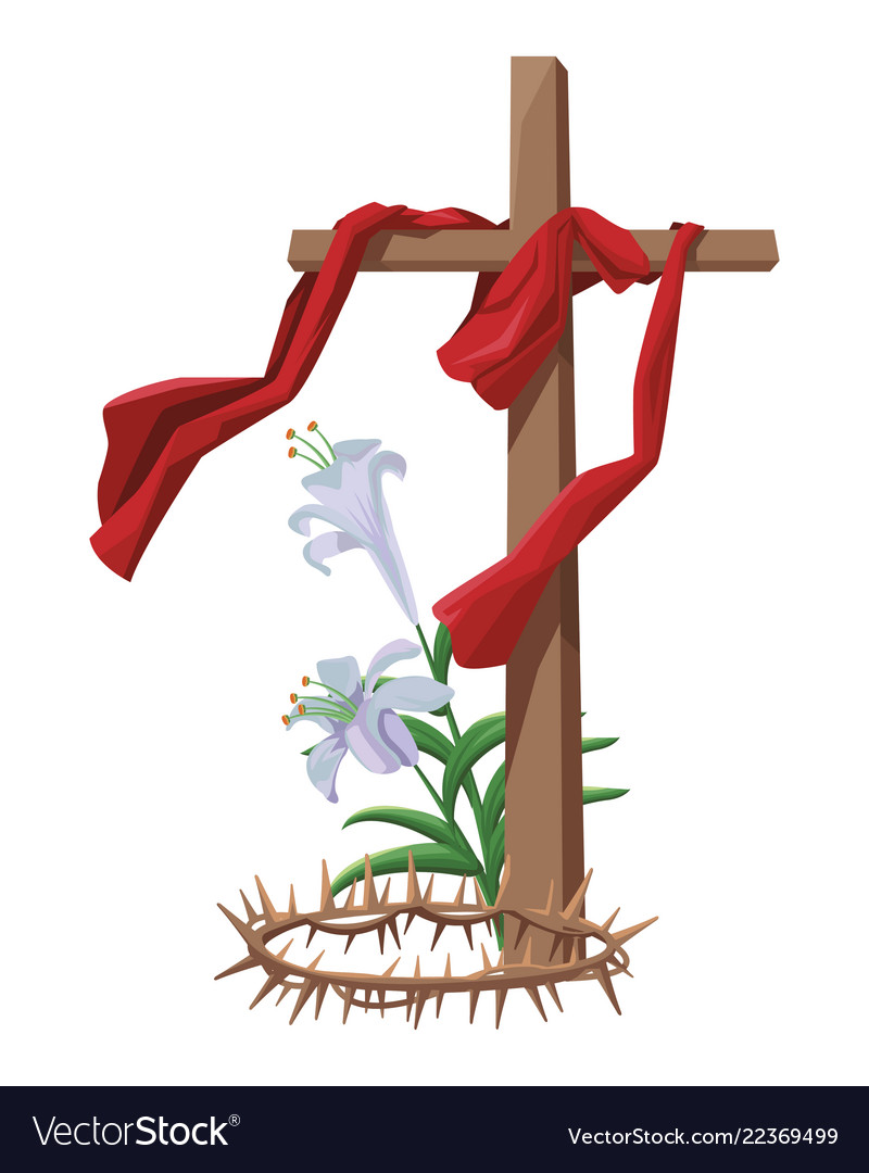 Christian elements and symbols vector image Christian elements and symbols
