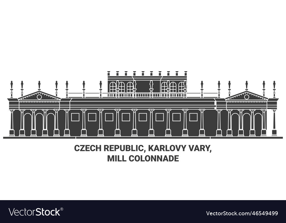 Czech republic karlovy vary mill colonnade