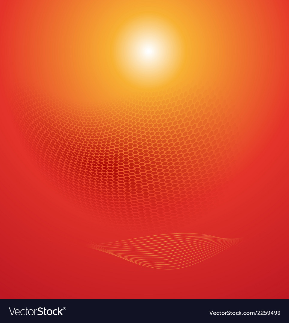 Dynamic Red Wave Background