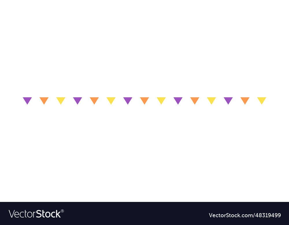 Flagge Separator Grenzlinie Dreieck Muster Vector Image Flagge Separator Grenzlinie Dreieck Muster