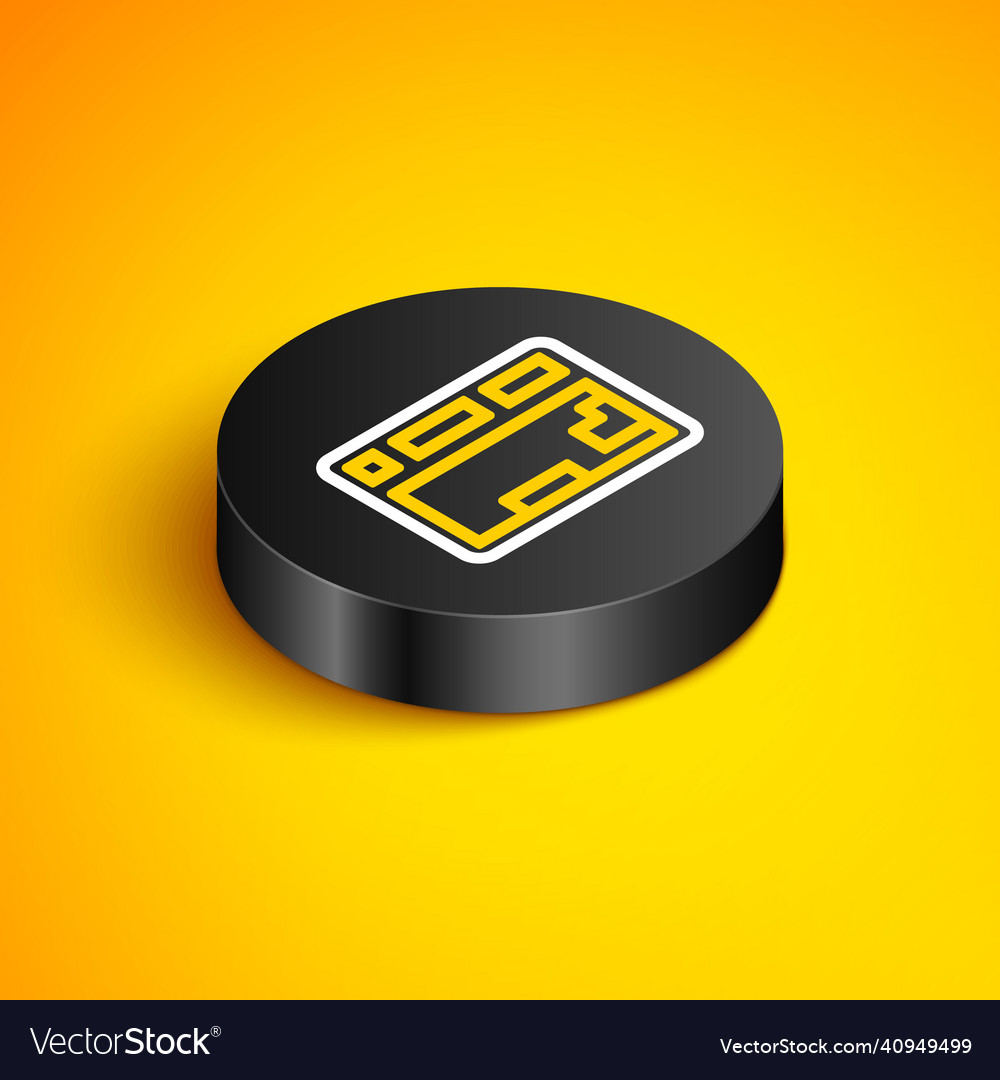 Isometric line computer keyboard icon isolated