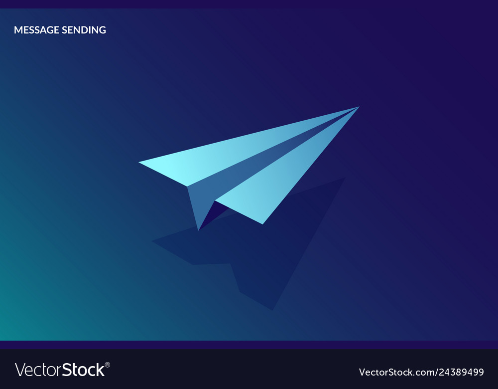 Isometric message sending concept vector image Isometric message sending concept