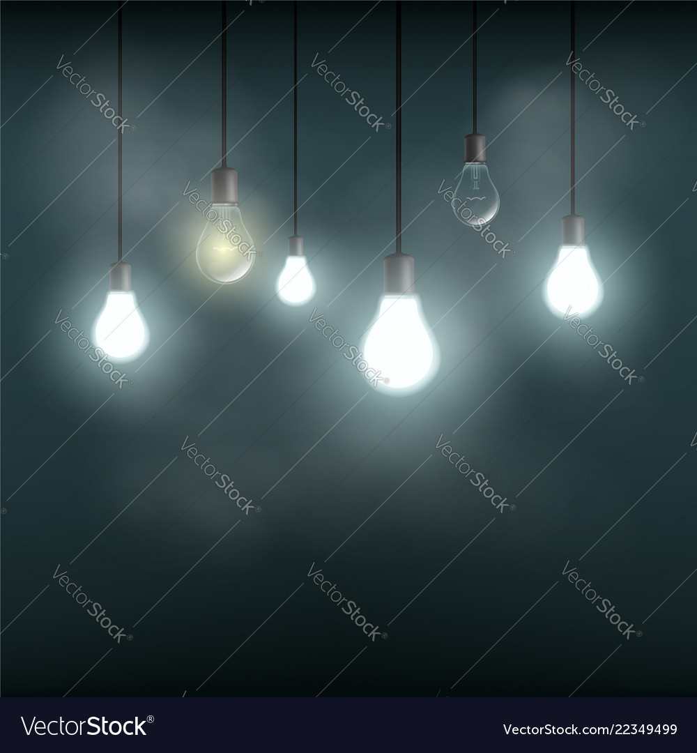 Light Bulbs Hanging On Wires Light Bulbs Hanging On Wires