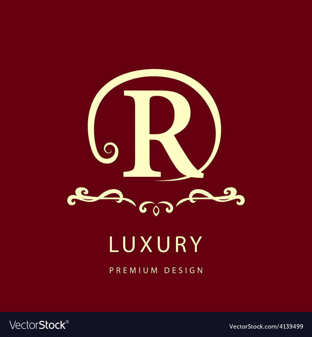 Monogram design elements graceful template