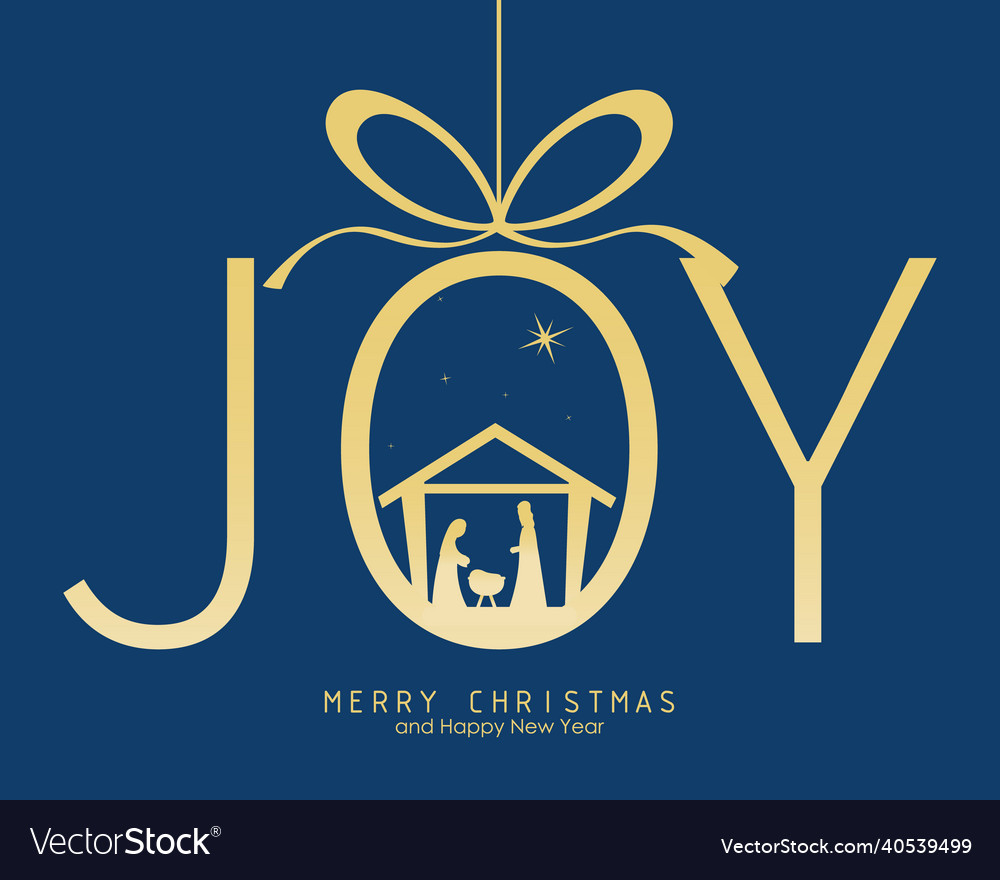 Nativity Scene Christmas Greeting