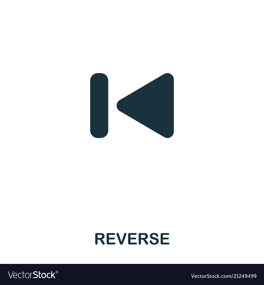 Reverse icon line style design ui
