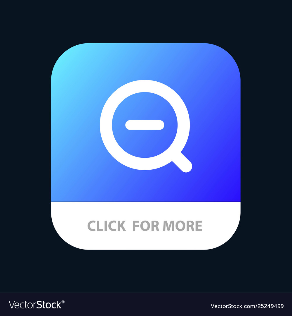 Search less remove delete mobile app button vector image Search less remove delete mobile app button