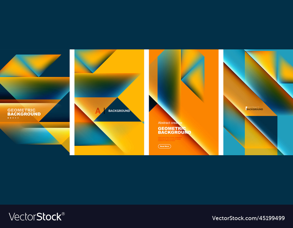 Set of abstract backgrounds - overlapping