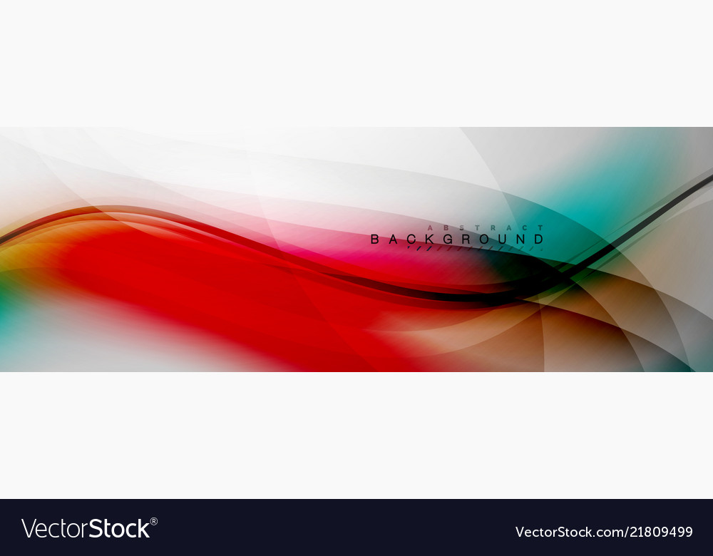 Smooth flowing wave motion concept background vector image Smooth flowing wave motion concept background