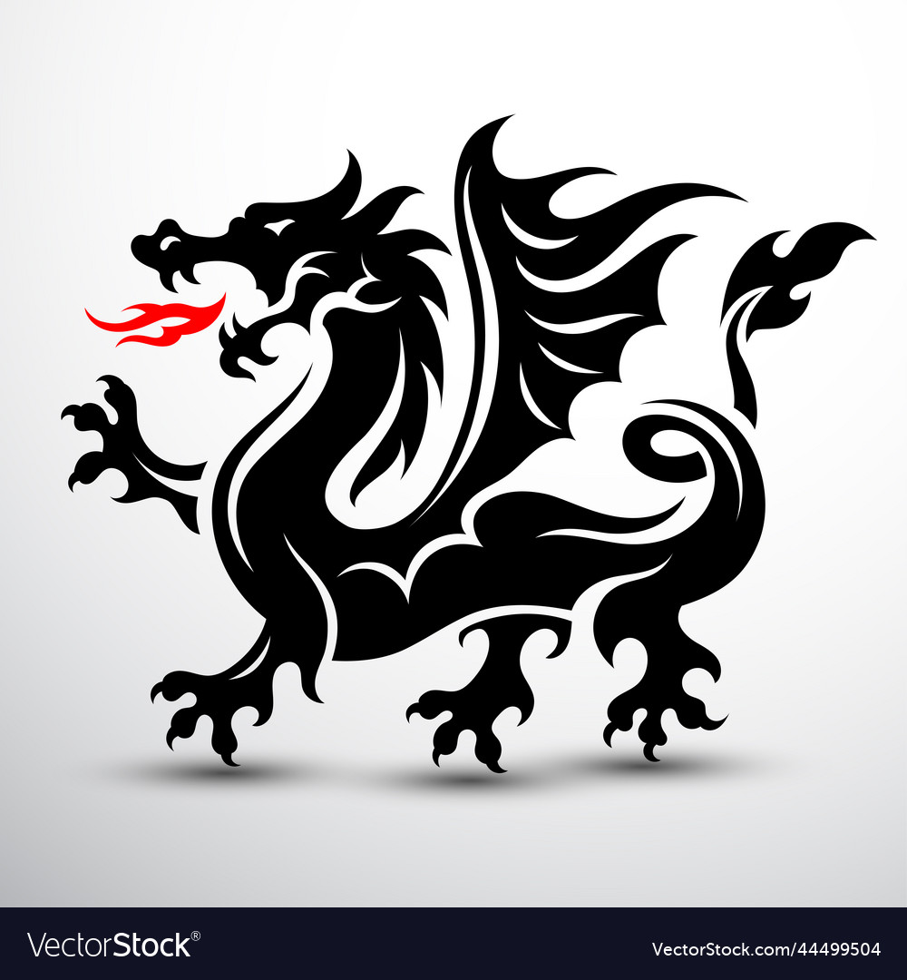 Chinese dragon symbol2 Royalty Free Vector Image