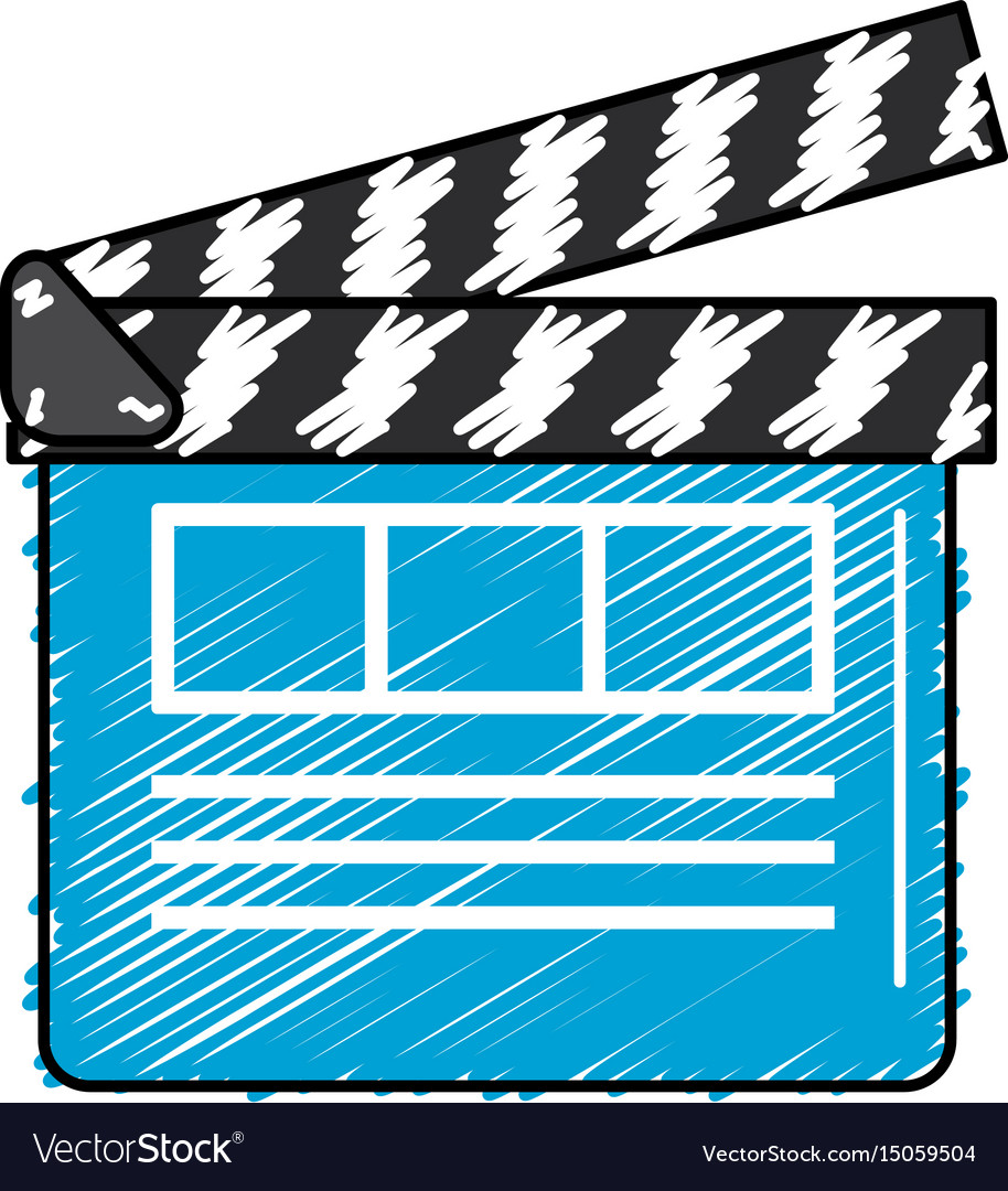 Clapperboard to short film projection studio