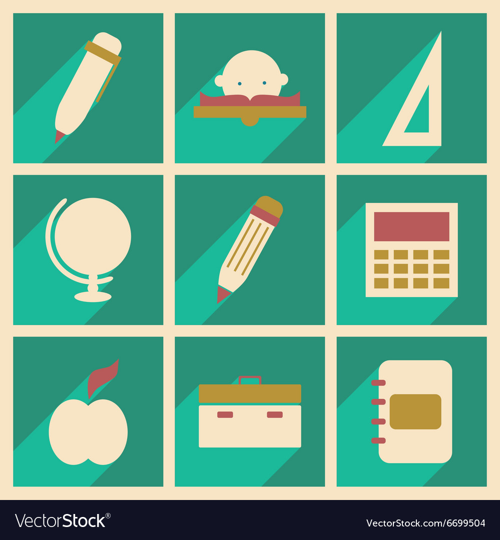 Flat with shadow concept and mobile application