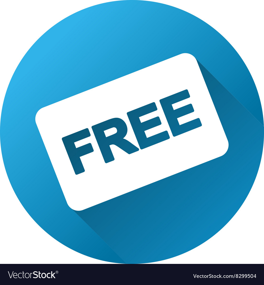 Free card gradient round icon Royalty Free Vector Image