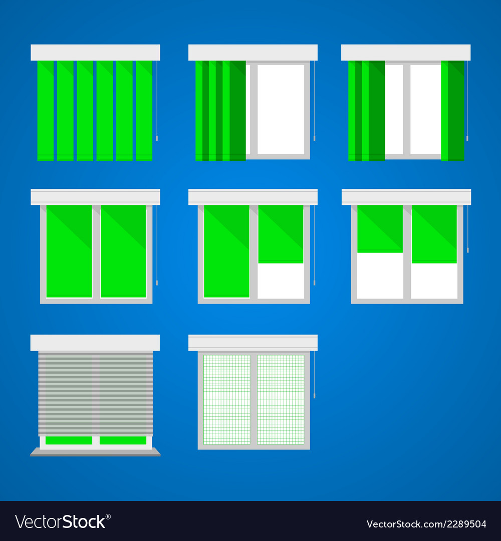 Icons for windows and louvers