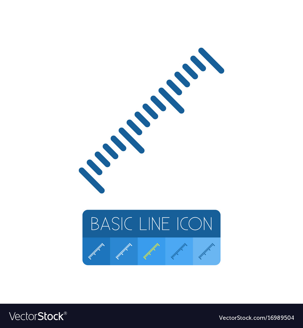 Isolated length outline scale element can