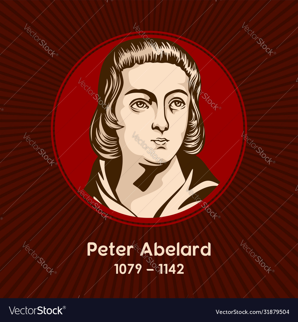 Peter Abelard Royalty Free Vector Image - Vectorstock