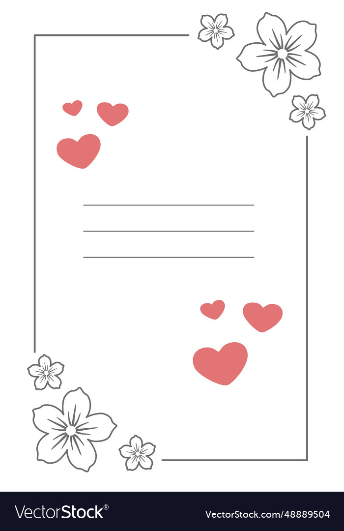 Rectangular postcard with place for text