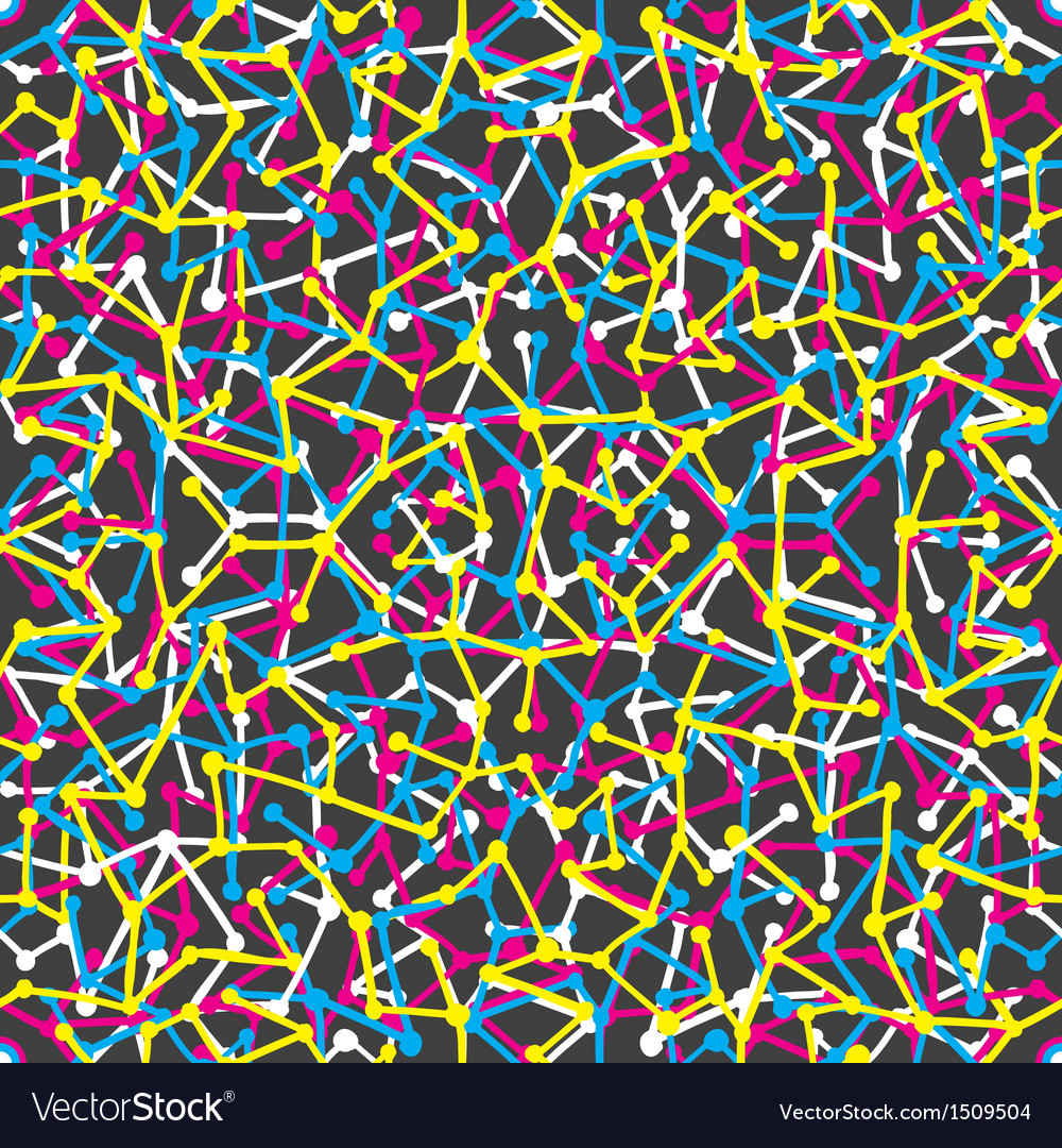Seamless pattern with lines and dots