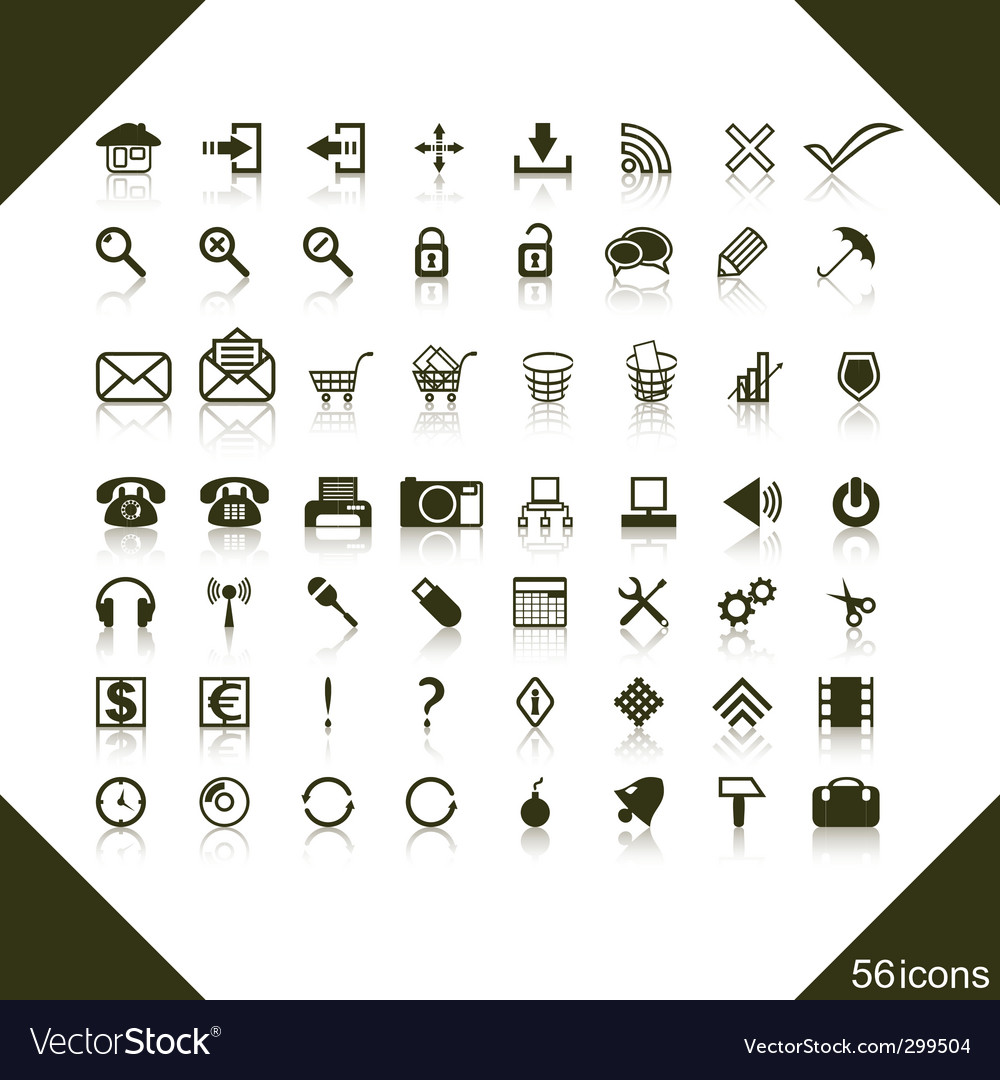 Set of web icons