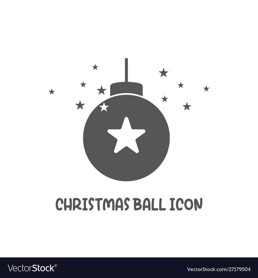 Simple Christmas Ball Icon