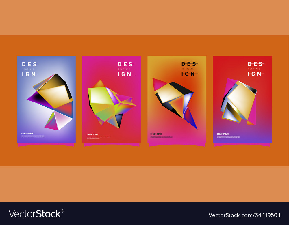 Simple colorful abstract geometric background