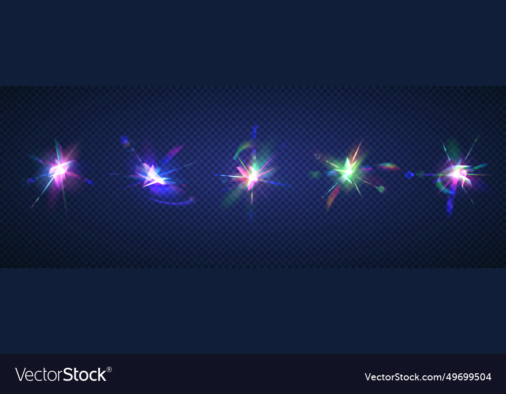 Sparkling plasma clots color set vector image Sparkling plasma clots color set