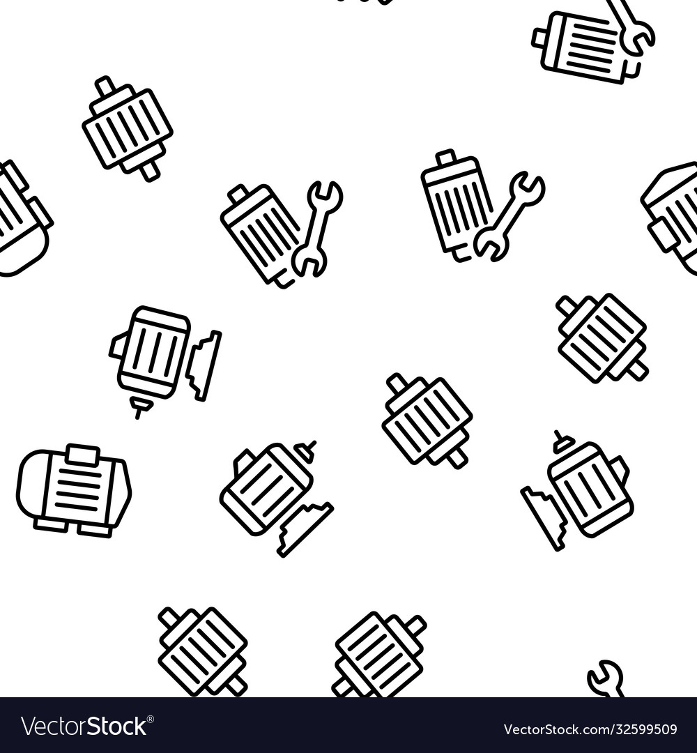 Electronic motor tool seamless pattern