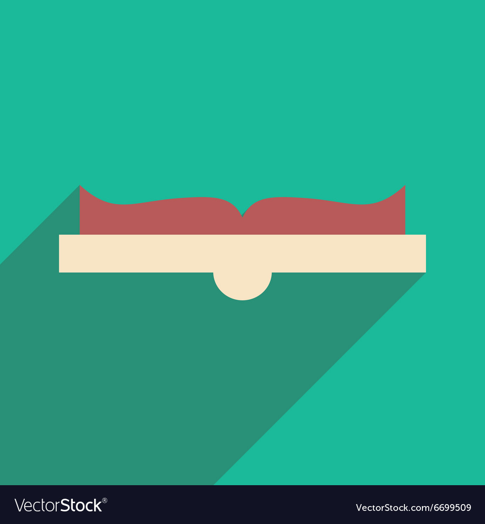 Flat with shadow icon and mobile application open