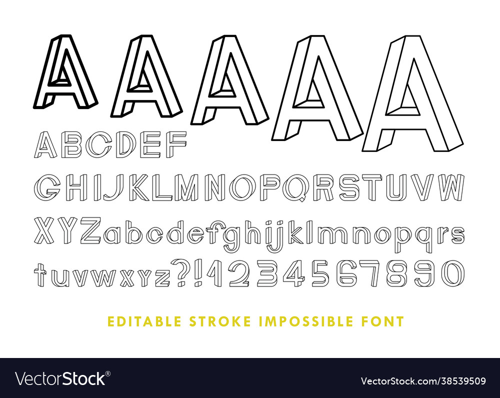 Impossible Font: Surreal Typography