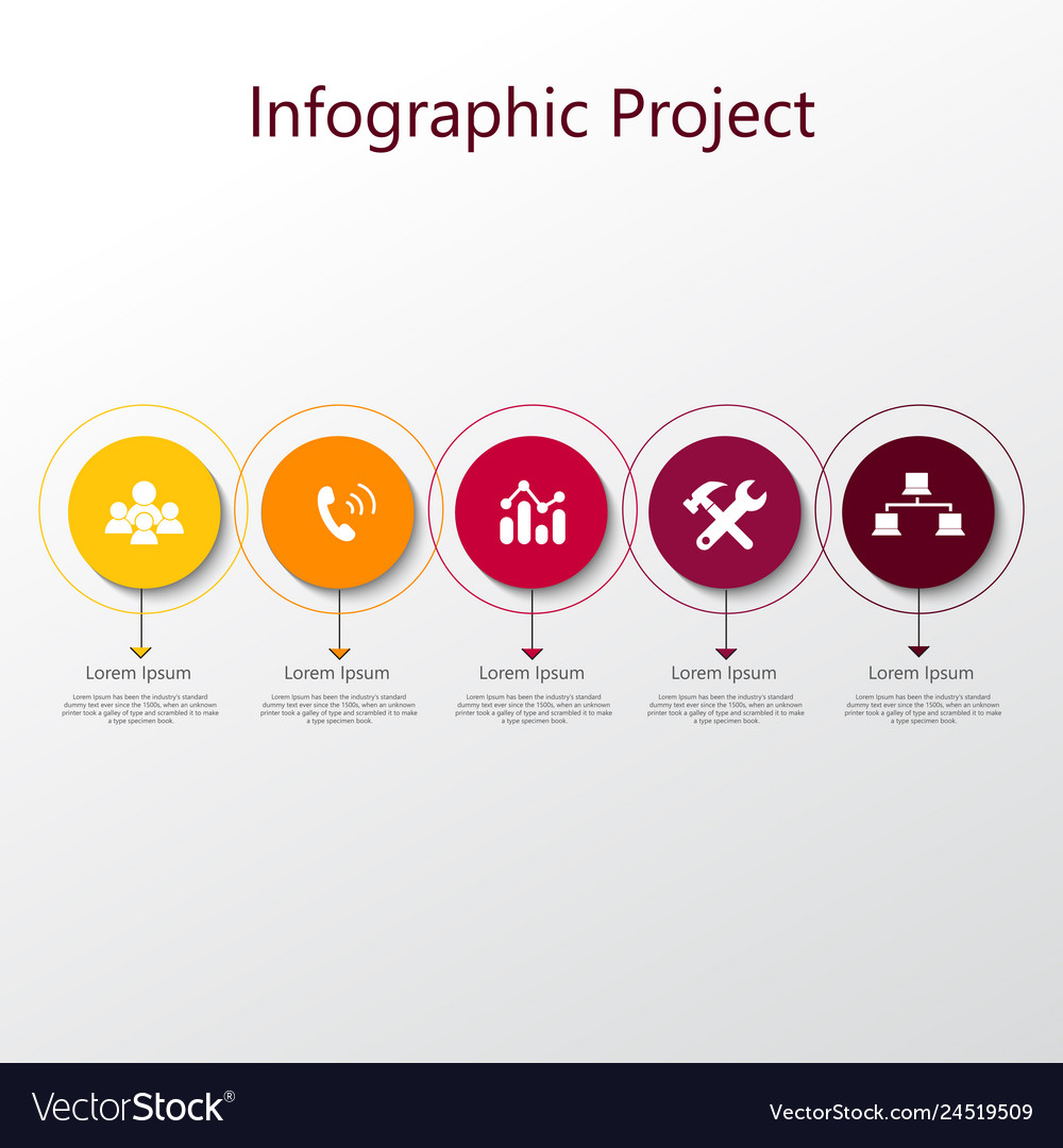 Infographic element with icons and options vector image Infographic element with icons and options