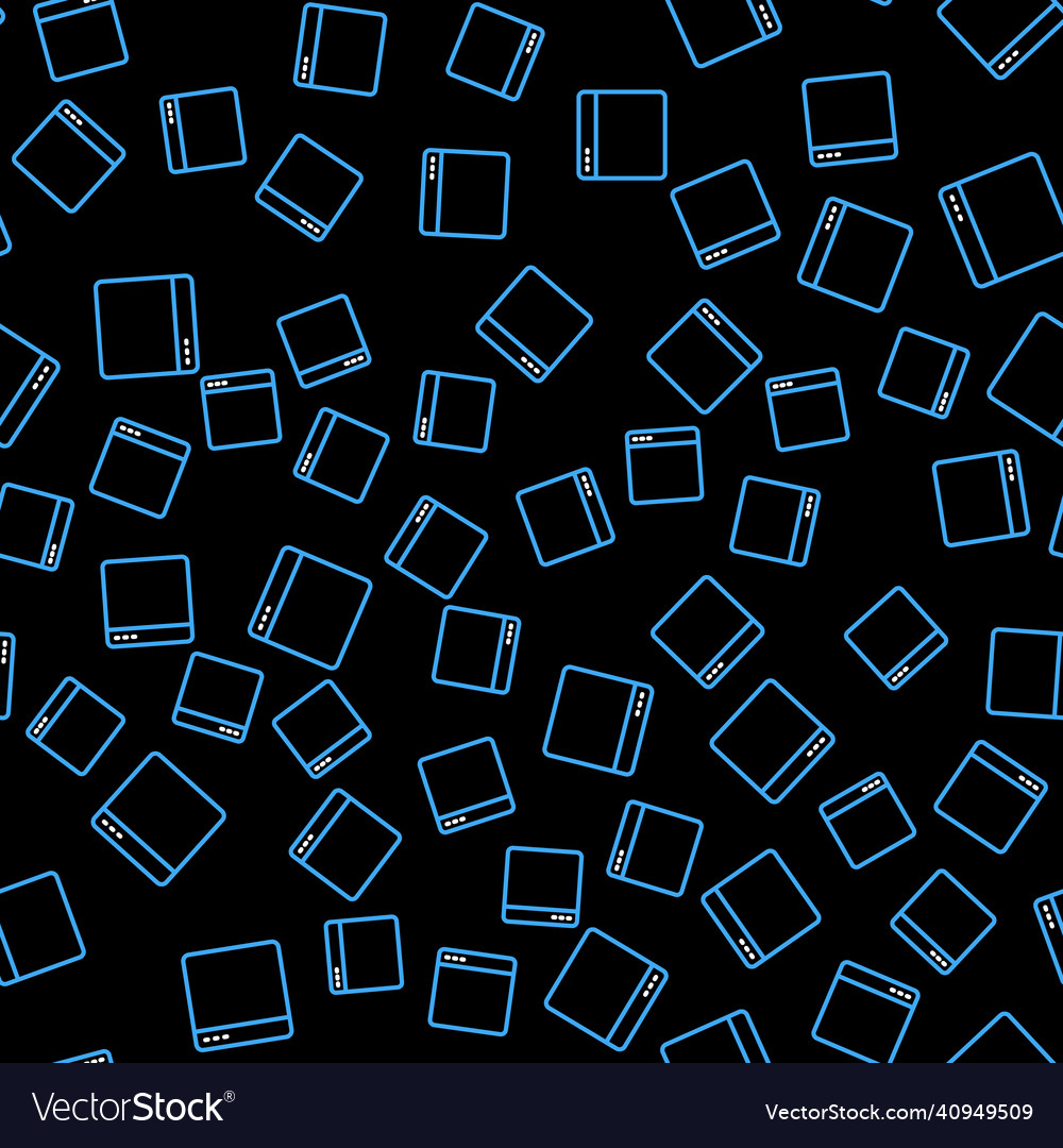 Line browser window icon isolated seamless pattern vector image Line browser window icon isolated seamless pattern
