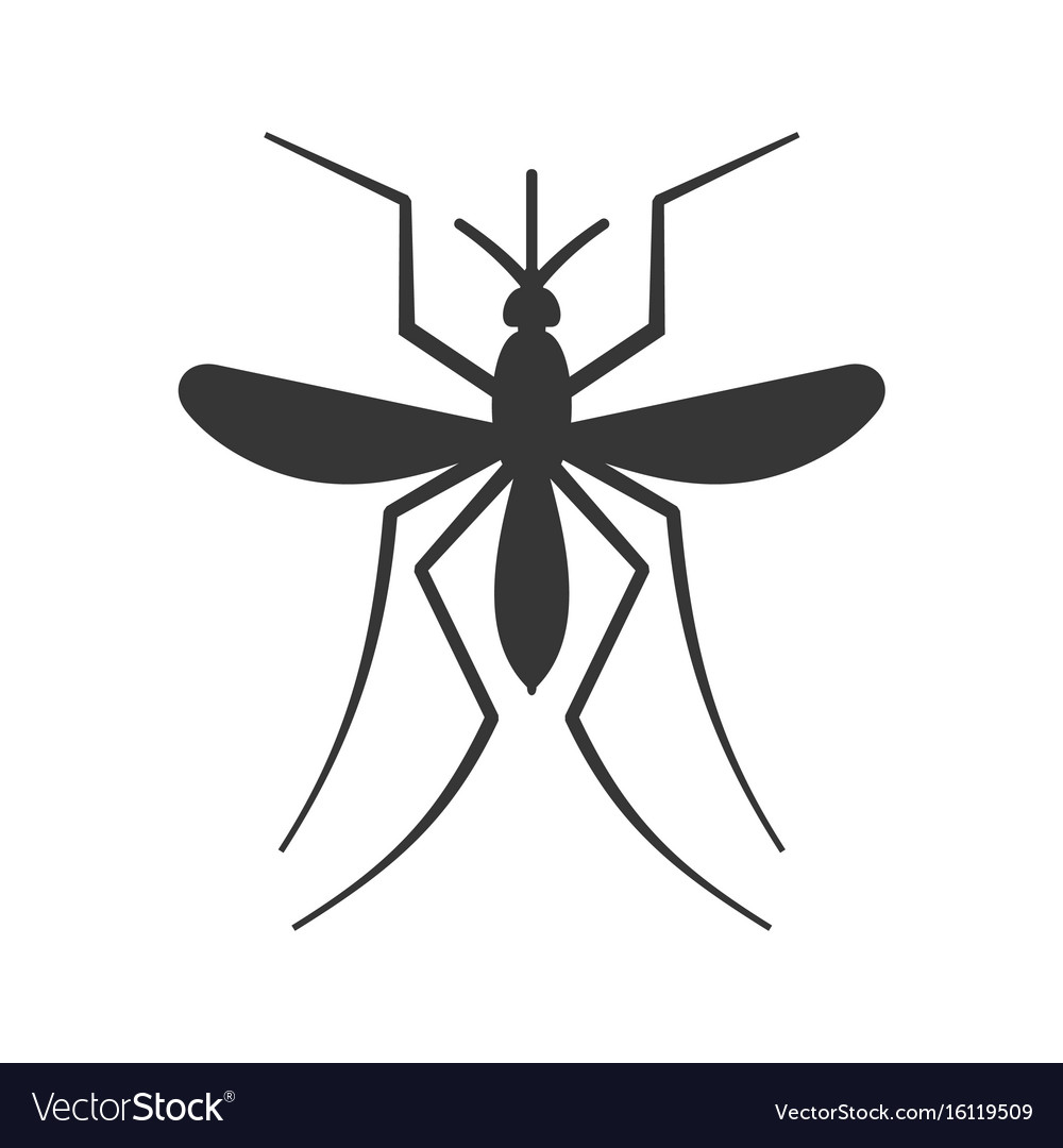 Download Mosquito icon on white background Royalty Free Vector Image