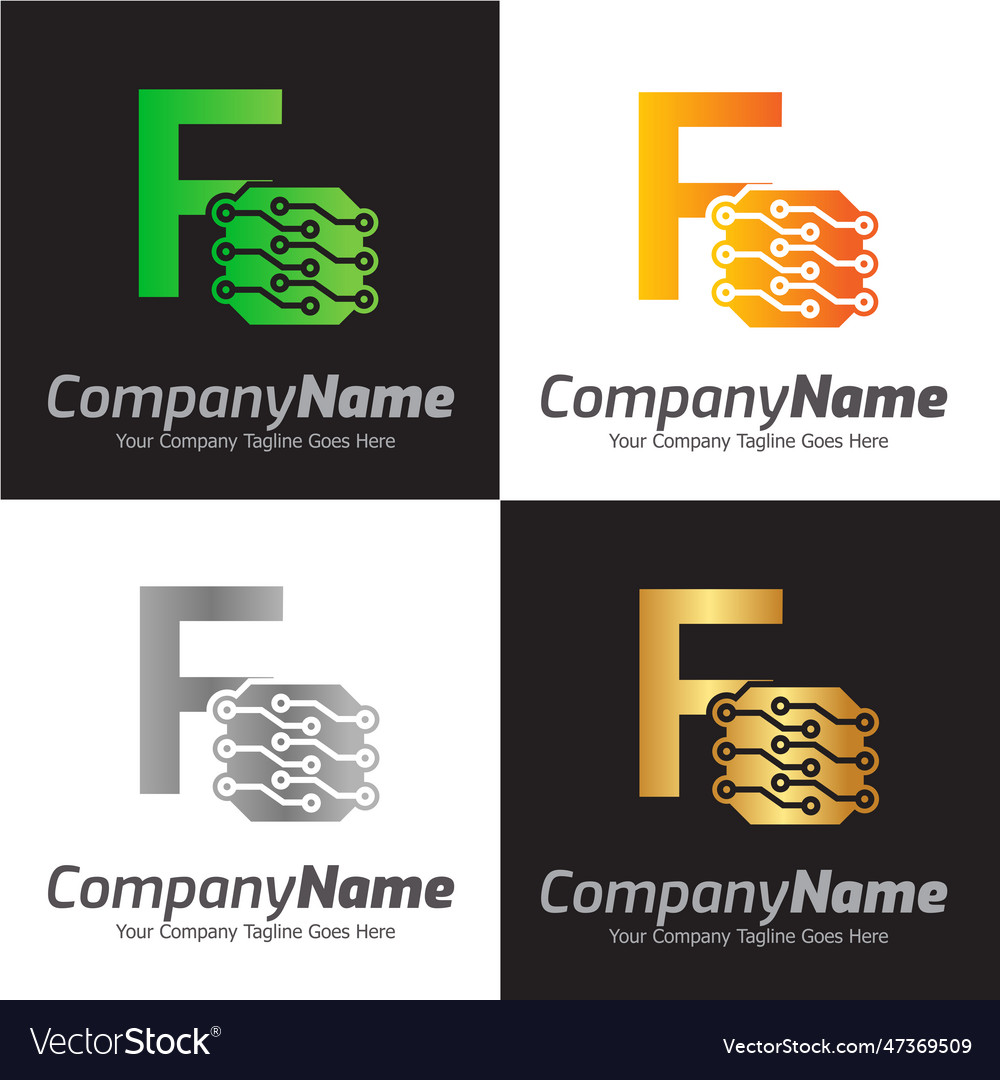 Programming code and technology logo template