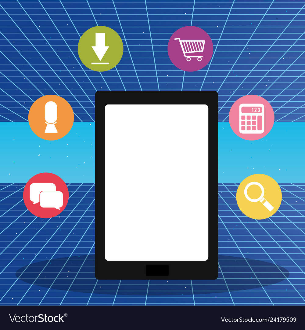 Tablet with applications menu
