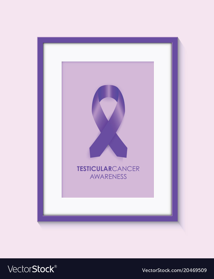 Testicular cancer awareness frame