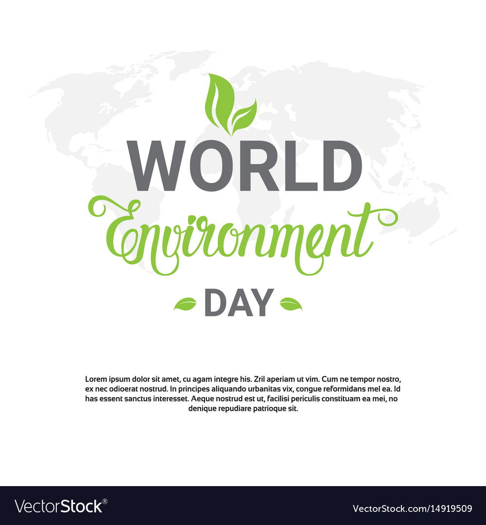 World environment day ecology protection holiday